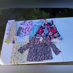 Carter's Striped Top and Animal Print Pants Set